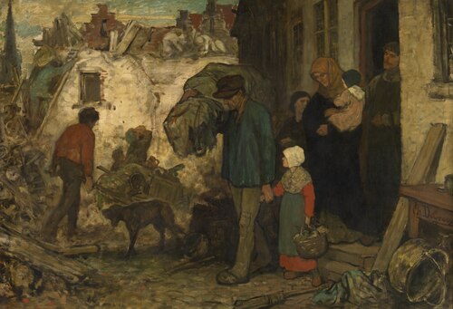 The expulsion, 1850, Charles de Groux
