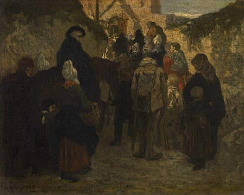 Pilgrimage in Diegem, 1857, Charles de Groux