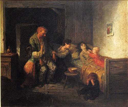 L'ivrogne, 1853, Charles de Groux