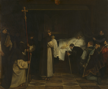 The death of Charles V, 1860, Charles de Groux