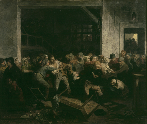 The fight, 1850, Charles de Groux