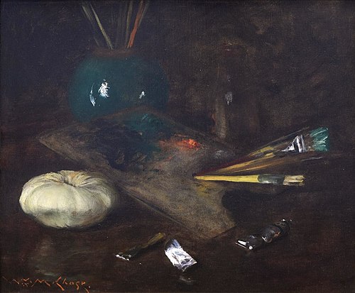 My Palette, 1875, William Merritt Chase