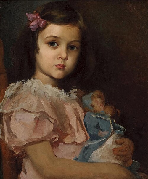 Girl with Doll, 1910, William Merritt Chase