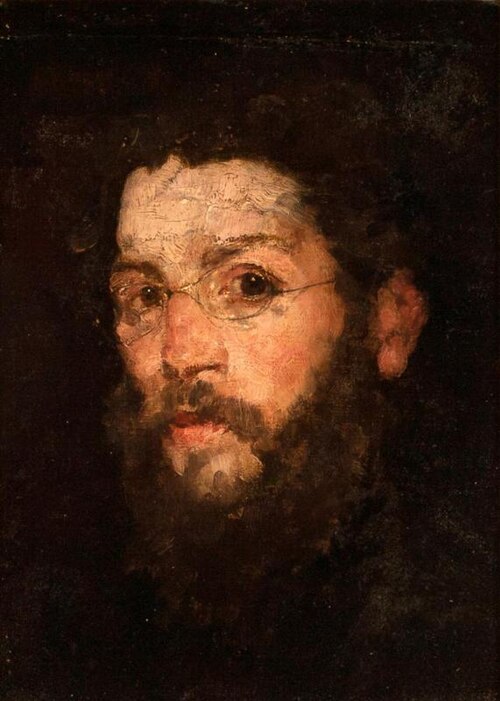 Man Wearing Gold Rimmed Glasses, 1892, William Merritt Chase