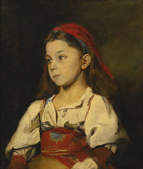 Girl in Ciociaro costume, 1876, William Merritt Chase