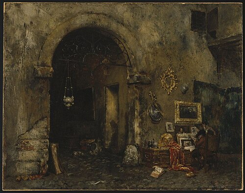 The Antiquary Shop, 1879, William Merritt Chase