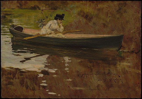 Mrs. Chase in Prospect Park, 1886, William Merritt Chase