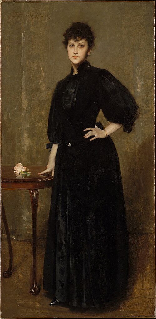 Lady in Black, 1888, William Merritt Chase