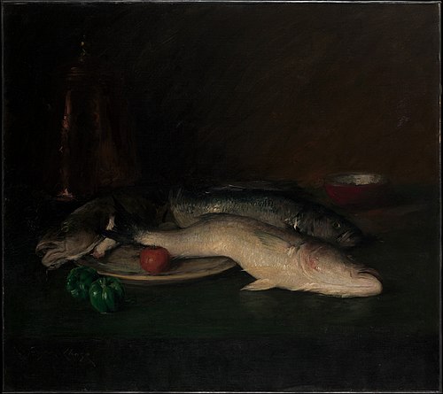 Still Life: Fish, 1908, William Merritt Chase