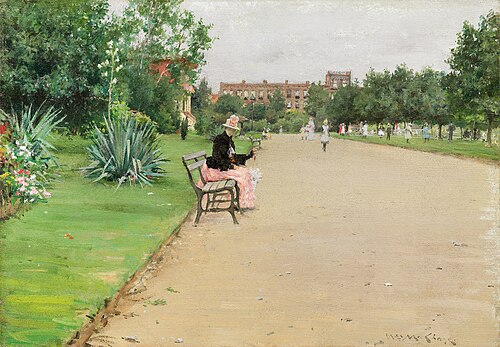A City Park, 1887, William Merritt Chase