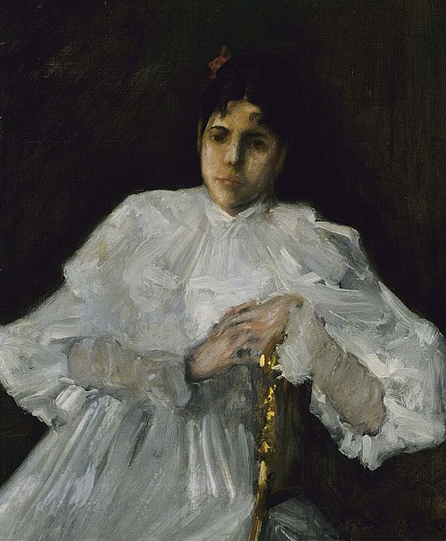 Girl in White, 1890, William Merritt Chase