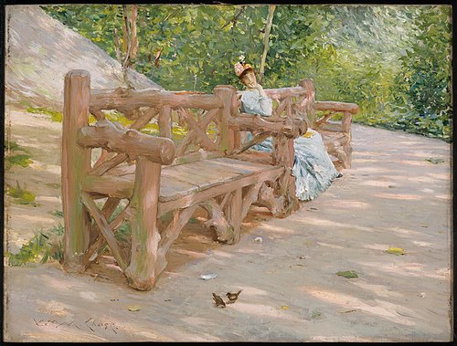Park Bench, 1890, William Merritt Chase