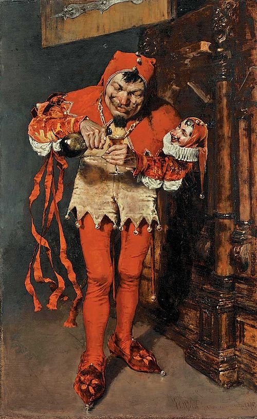 "Keying Up" - The Court Jester, 1875, William Merritt Chase