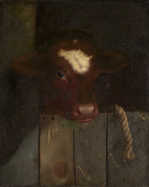 The Family Cow (Calf's Head), 1869, William Merritt Chase