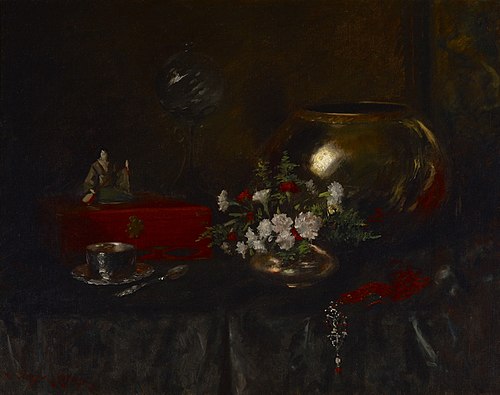 Still Life (Brass Bowl), , William Merritt Chase