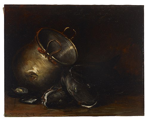 Brass Kettle and Catfish, , William Merritt Chase
