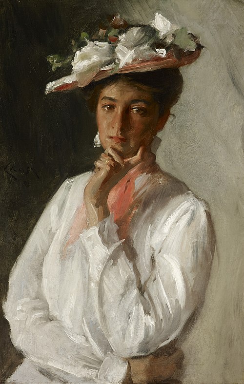 Woman in White, 1902, William Merritt Chase