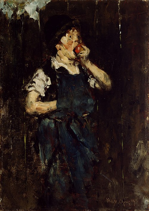 The Apprentice (Boy with Apple), 1876, William Merritt Chase