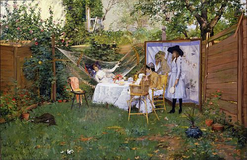 Open Air Breakfast, 1888, William Merritt Chase