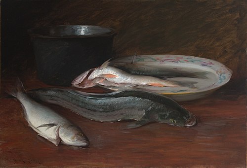 Still Life with Fish, 1910, William Merritt Chase