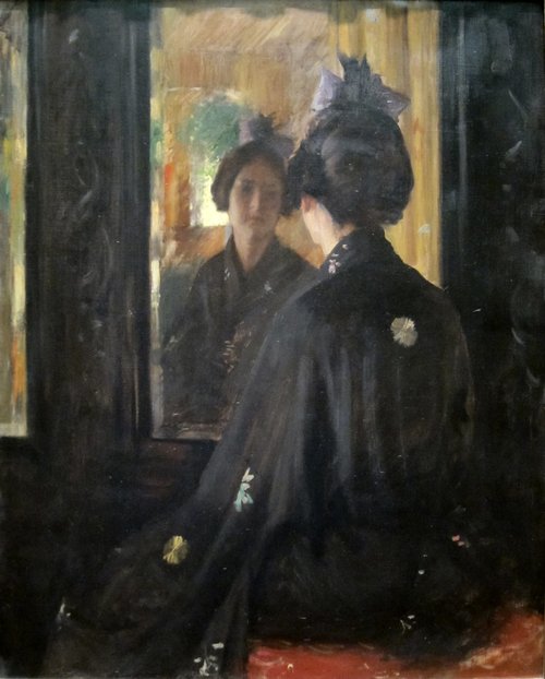 Le miroir, 1900, William Merritt Chase
