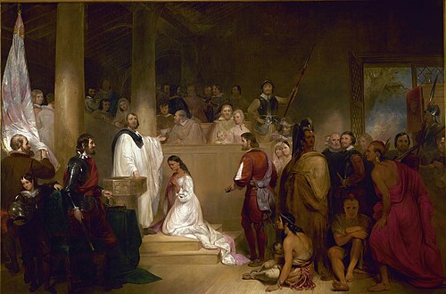 Baptism of Pocahontas, Rotunda, U.S. Capitol, 1840, John Gadsby Chapman