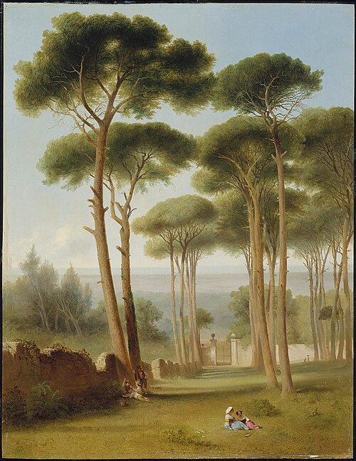 Pines of the Villa Barberini, 1856, John Gadsby Chapman