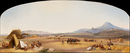 Harvesting on the Roman Campagna, 1867, John Gadsby Chapman