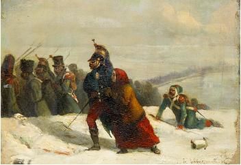 Retreat from Moscow, 1850, Ernest Slingeneyer