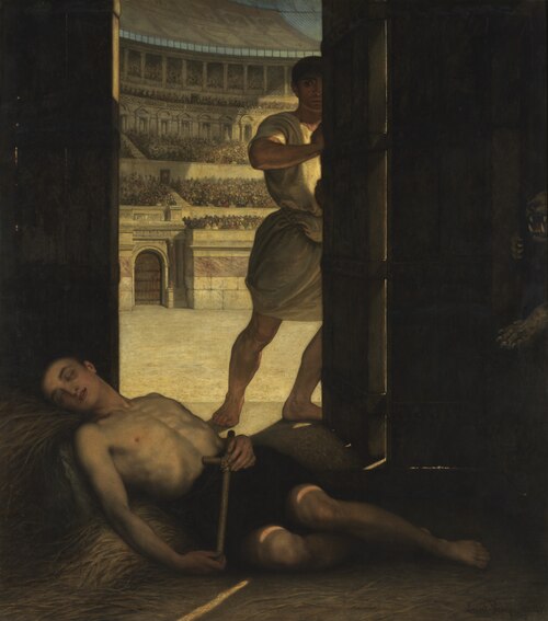 A Christian Martyr, 1860, Ernest Slingeneyer