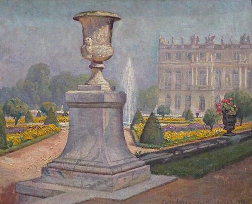 vue de Versailles, 1917, Gerda Wegener