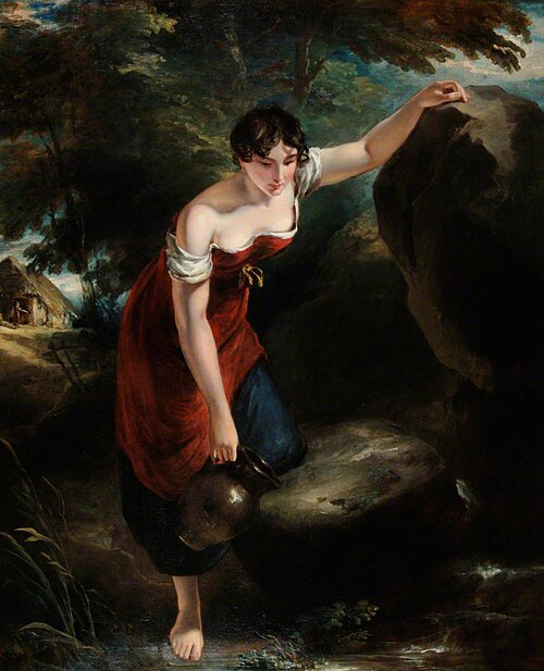 Girl at a Spring (Nature's Fountain), , Henry Thomson