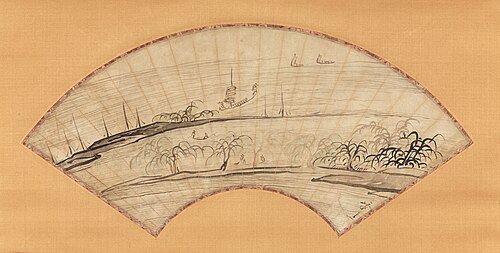 Homeward Sailing Boats, , Ike no Taiga