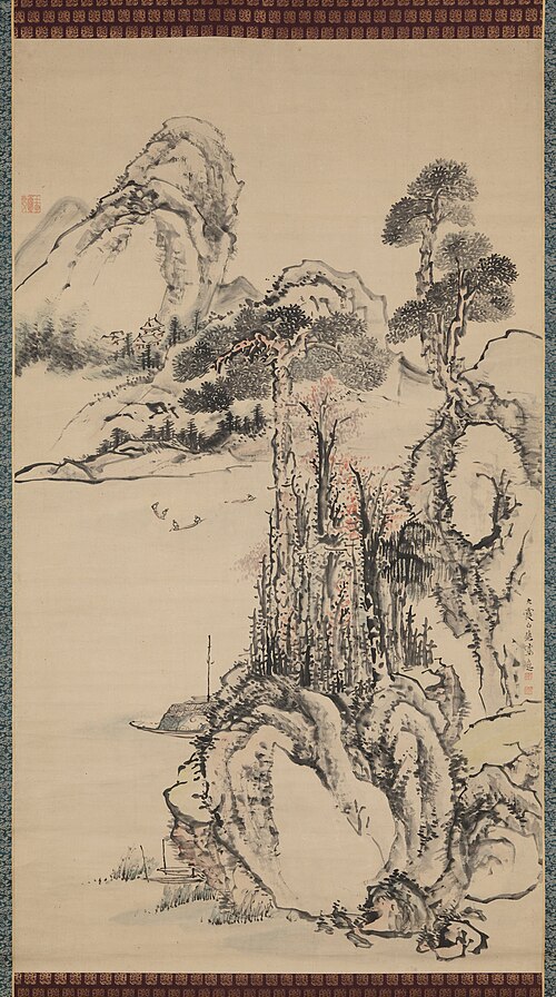 Landscape with River View, 1770, Ike no Taiga