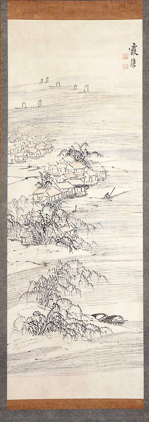 River Village and Fishing Pleasure, , Ike no Taiga