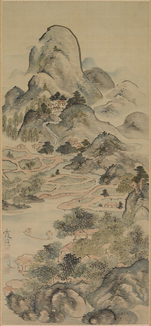 Fishing in Springtime, 1749, Ike no Taiga