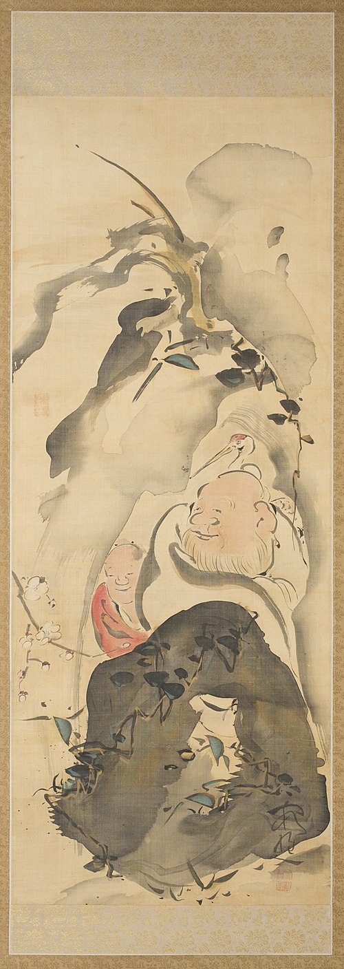 Lin Heqing and Plum Blossoms, , Ike no Taiga