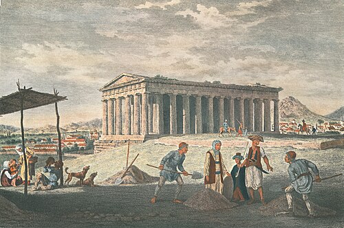 View of the Temple of Theseus, 1753, James Stuart