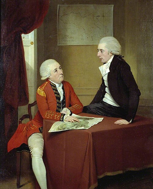 Sir Ralph Abercromby (?) and Companion, 1797, John Downman