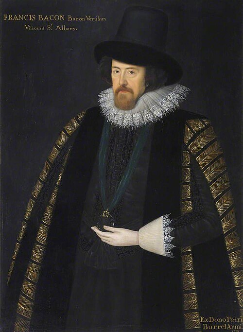 Francis Bacon (1561–1626), 1st Baron Verulam and Viscount St Albans, Lawyer, Philosopher, Poet and L, 1617, William Larkin