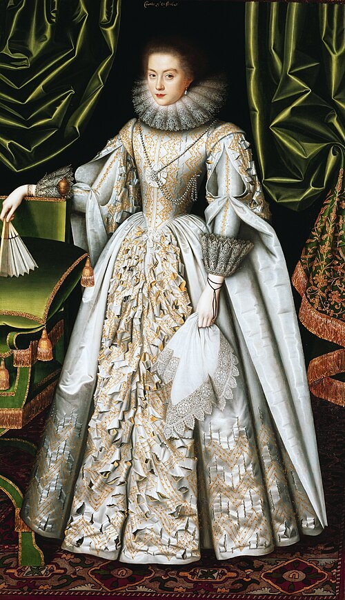 Porträt der Diana Cecil, 1614, William Larkin