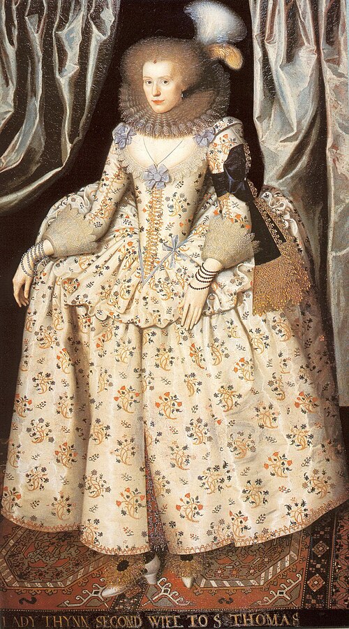 Porträt der Catherine Howard, Lady Thynne, 1618, William Larkin
