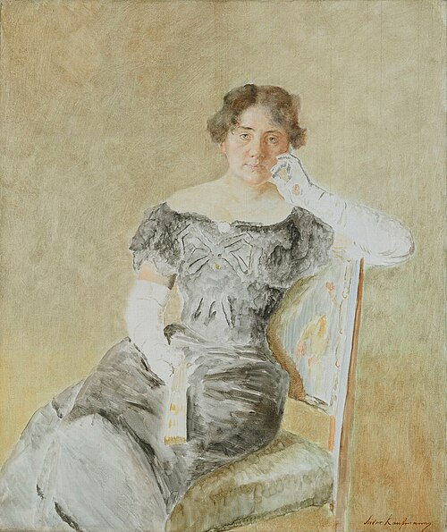 Portrait of Juliette Kaufmann, 1918, Isidor Kaufmann