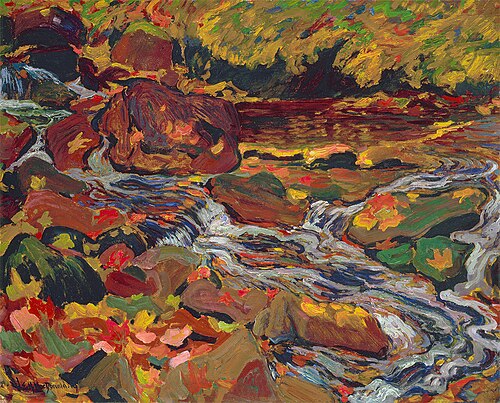 Leaves In the Brook, 1919, J. E. H. MacDonald