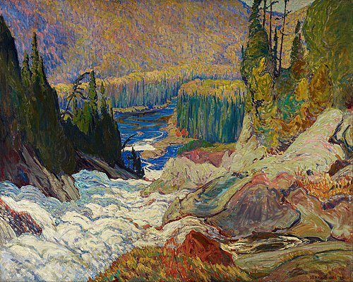 Falls, Montreal River, 1920, J. E. H. MacDonald