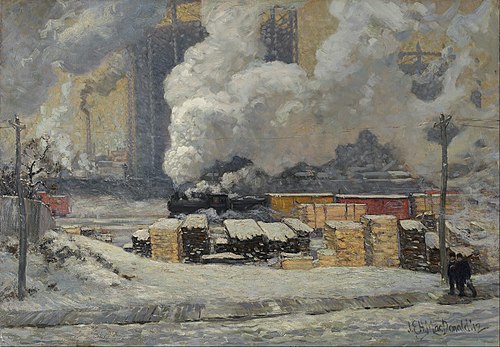 Tracks and Traffic, 1912, J. E. H. MacDonald
