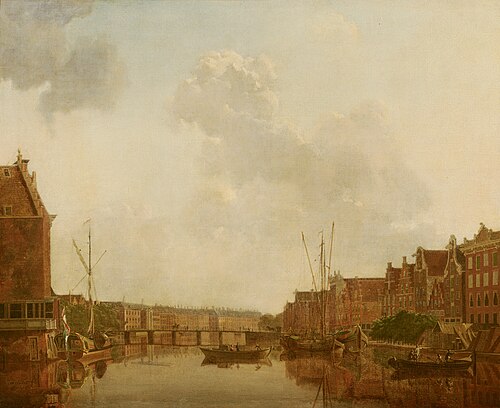 View of the River Amstel in Amsterdam, 1750, Gerrit Toorenburgh