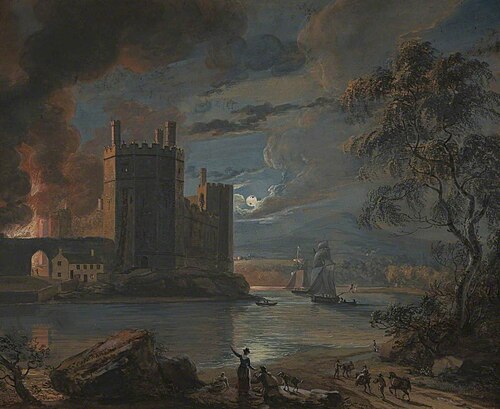 Carnaervon Castle, 1791, Paul Sandby