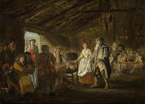 Scene from Allan Ramsay's 'Gentle Shepherd', 1750, Paul Sandby