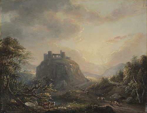 Landscape with a Castle, 1808, Paul Sandby